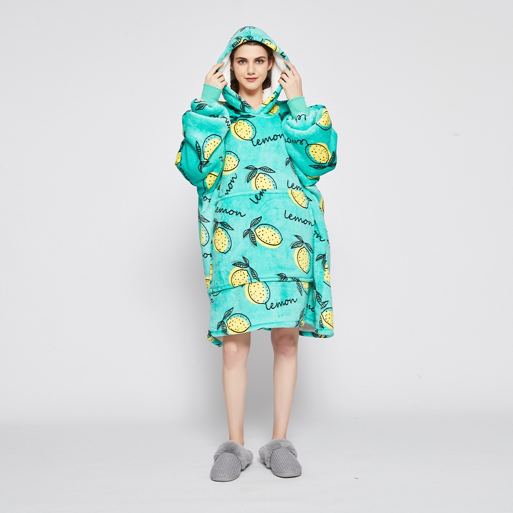 Lemon Hoodie Blanket 2