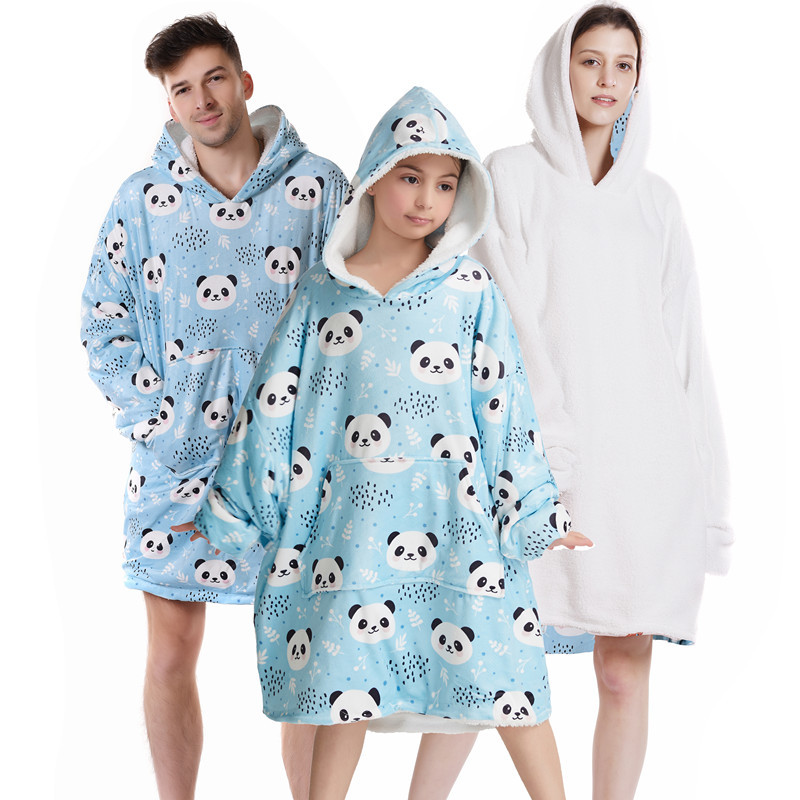 GC GAVENO CAVAILIA Animal Face Wearable Blanket Hoodie, Sherpa Fleece  Oversized Hoodie Blanket Women UK, Snuggle Blanket Snuddie Hoodies